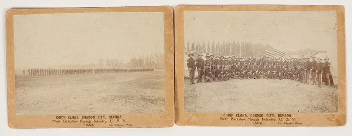 Camp Clark, Carson City, Nevada Spanish American War Photographs [204995]