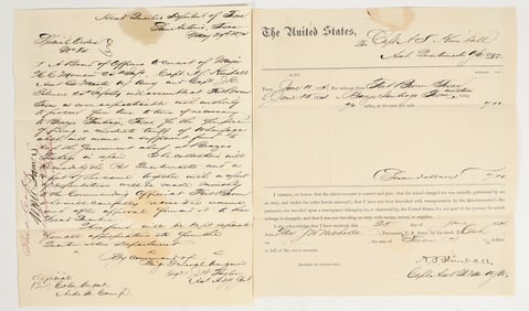 Department of Texas 24th Infantry Document Pair [201481]