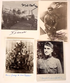 WWI Aces: American & German Pilots Autographs (5) [177520]