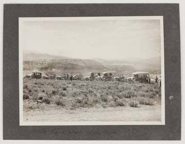 1919 US Army Caravan Mounted Photograph, Likely Ruth, Nevada [205039]