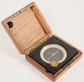 A. Stoppani Surveyor Compass with Wood Case  c.1914 [202878]