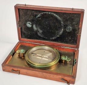 Compass Mounted in Wooden Case [201924]