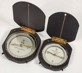 Two Keuffel& Esser Co. Surveyors Compasses (2)  [200989]