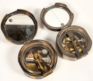 Brinton Compass by Thos. J. Evans Esq. London 1914 and Stanley London Marching Compass (2) [202895]