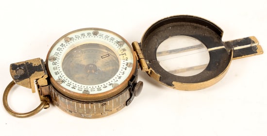 Stanley London Prismatic Marching Compass with Case  [202268]