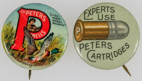 Peters Ammunition Pin Backs (2)  [200491]