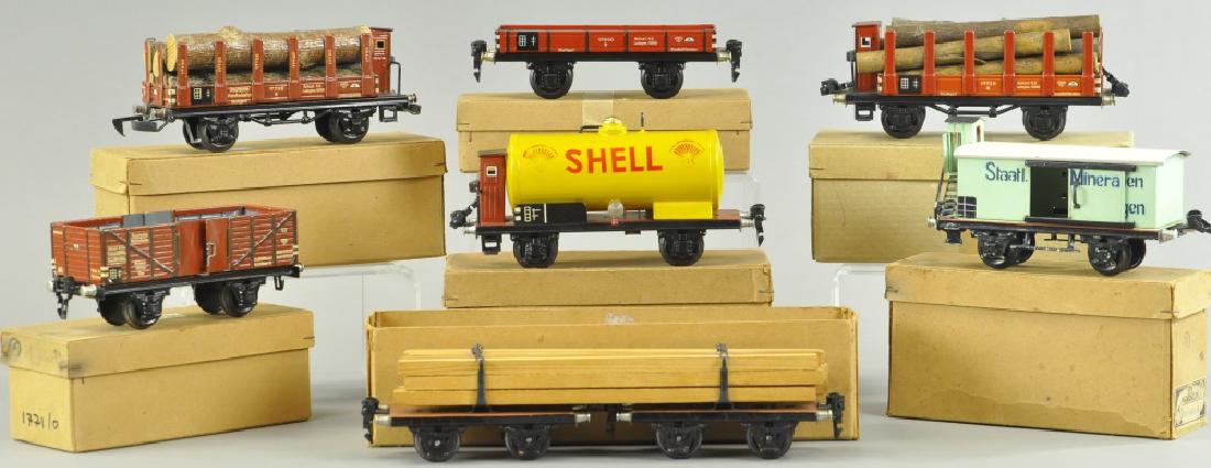 SEVEN BOXED MARKLIN FREIGHT CARS (1 of 2)