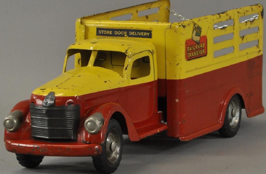 BUDDY L RAILROAD TRANSFER STAKE TRUCK (1 of 4)