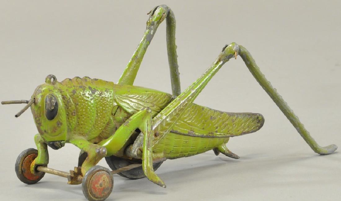 LARGE HUBLEY GRASSHOPPER PULL TOY (1 of 3)