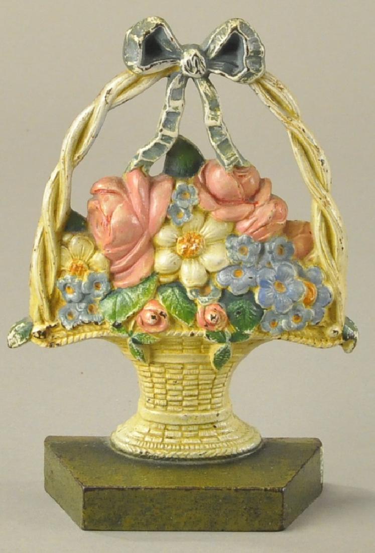 MIXED FLOWER BASKET DOORSTOP - CJO '1259' (1 of 2)