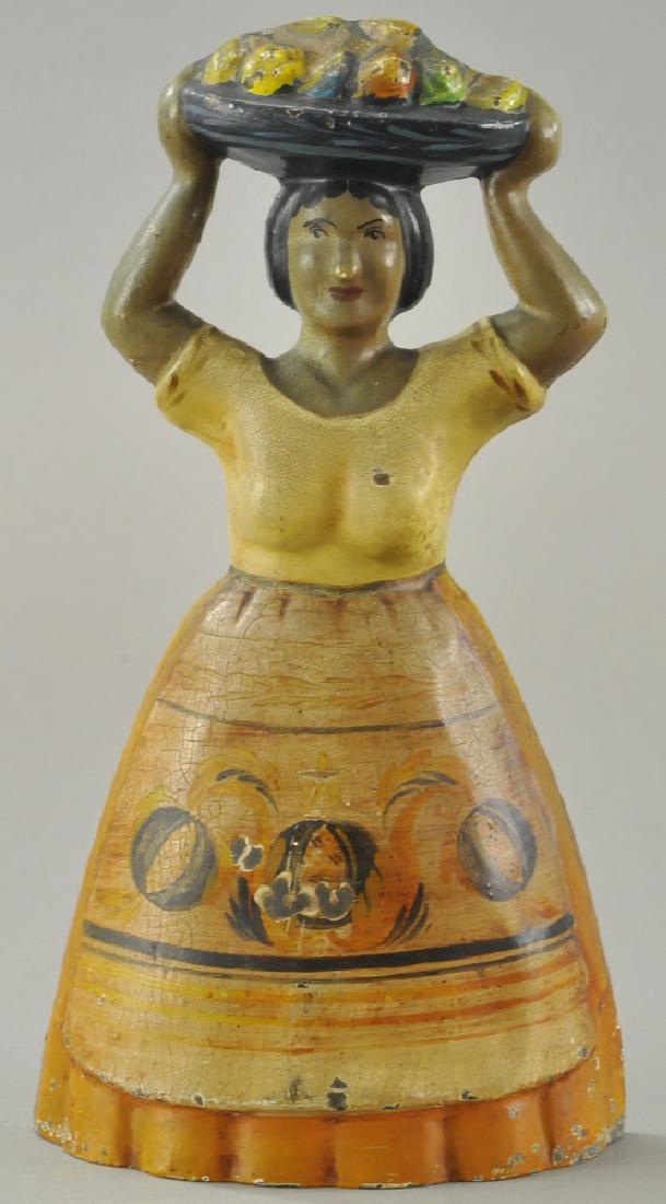 TROPICAL WOMAN WITH FRUIT DOORSTOP (1 of 2)