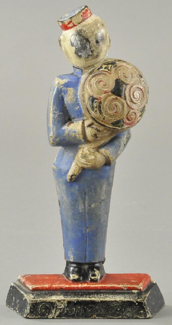 FISH MESSENGER BOY DOORSTOP - HUBLEY '249' (1 of 2)