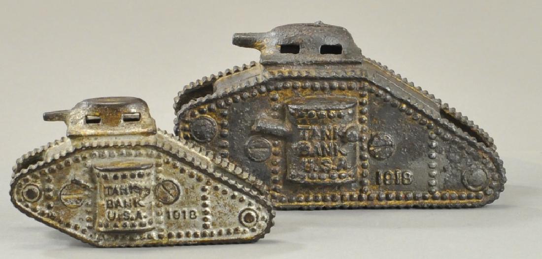 PAIR OF TANK STILL BANKS (1 of 2)