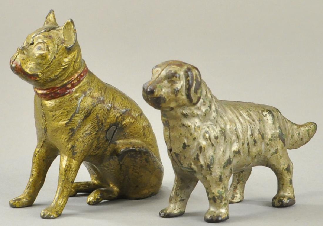 TWO A. C. WILLIAMS DOG STILL BANKS (1 of 3)