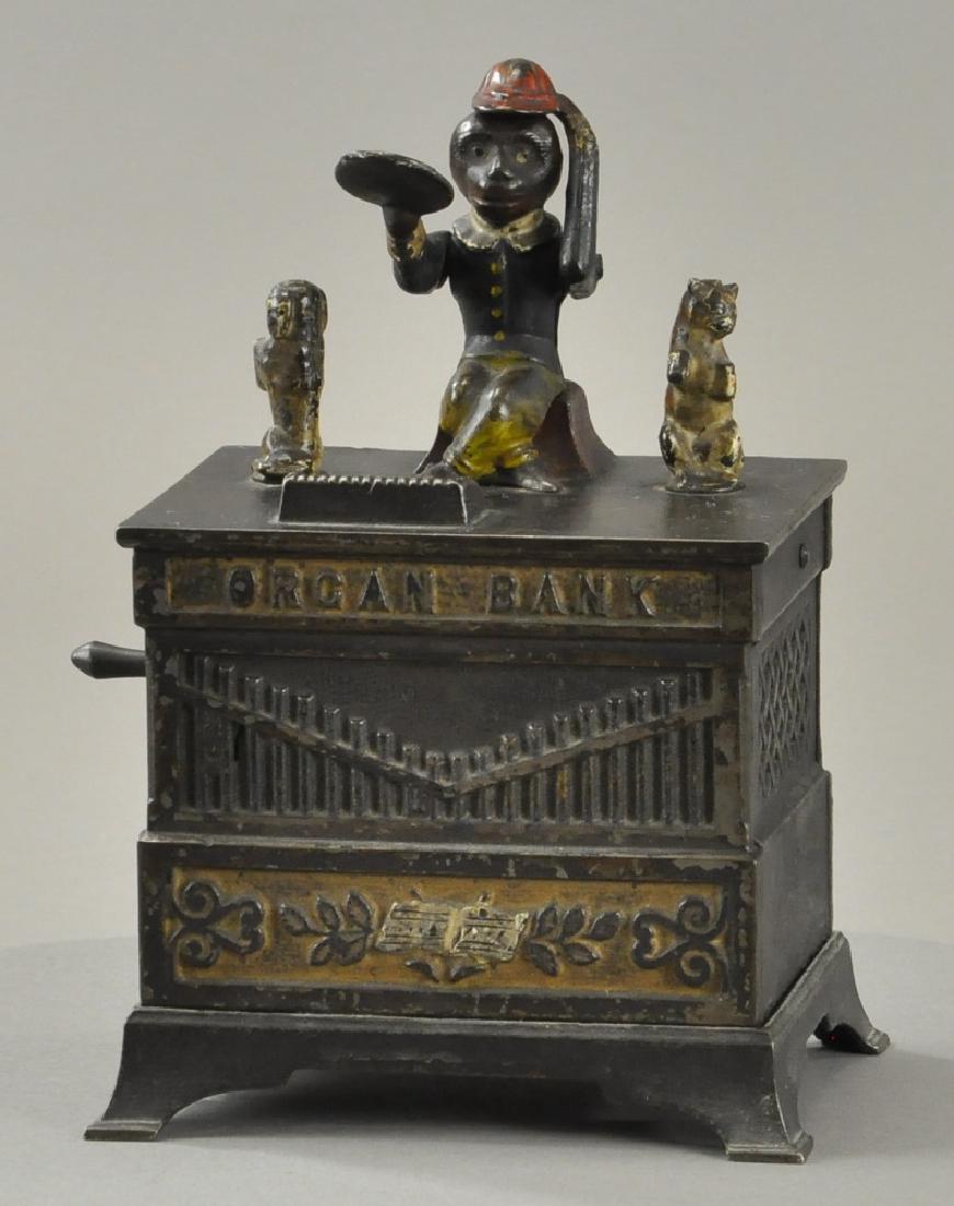 ORGAN BANK MECHANICAL BANK - LARGE (1 of 4)