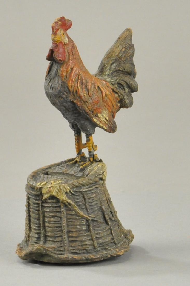 ELASTOLIN ROOSTER ON BASKET STILL BANK (1 of 2)
