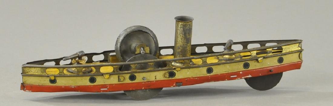 FLYWHEEL DRIVEN GERMAN TIN BATTLESHIP (1 of 2)