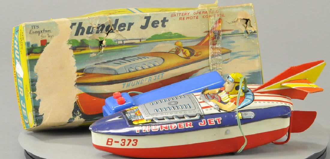 CRAGSTON THUNDER JET SPEEDBOAT B-373 W/BX: Bertoia BASICS Online: CRAGSTON THUNDER JET SPEEDBOAT B-373 W/BX 18.75" l.