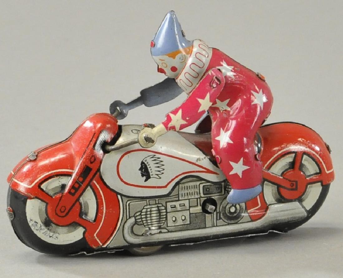 1950 JAPANESE PERFORMING CLOWN ON INDIAN (1 of 2)