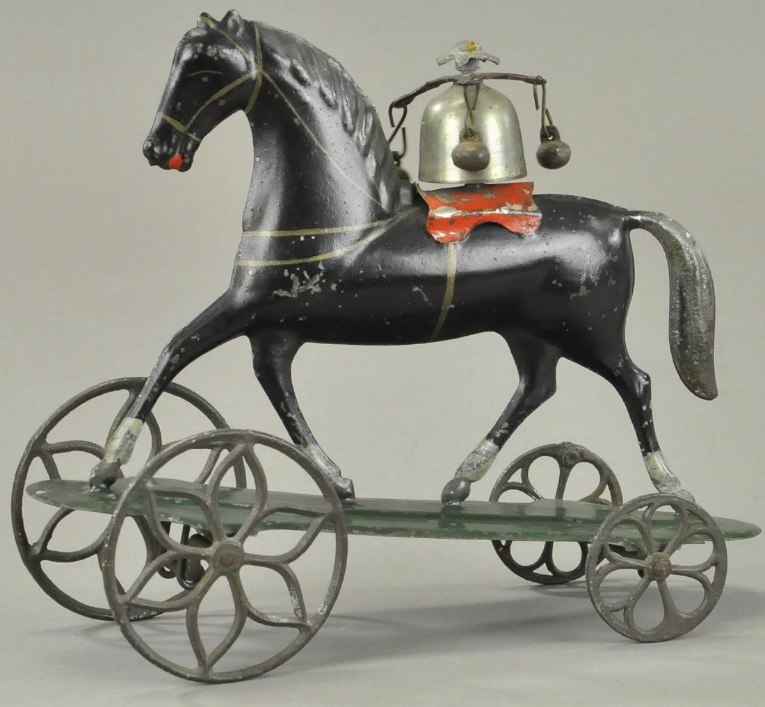 ALTHOF BERGMANN HORSE ON PLATFORM BELL TOY (1 of 3)
