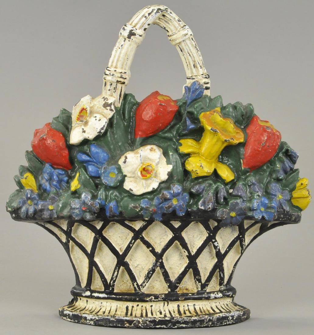 FLOWER BASKET OF JONQUILS & TULIPS DOORSTOP (1 of 2)