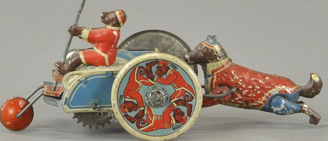 STOCK DOG CHASING MONKEY CART (1 of 3)