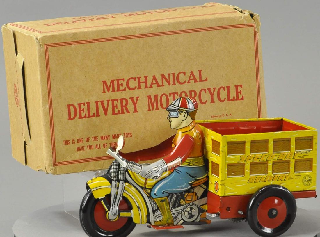 MARX SPEED BOY DELIVERY MOTORCYCLE (1 of 4)