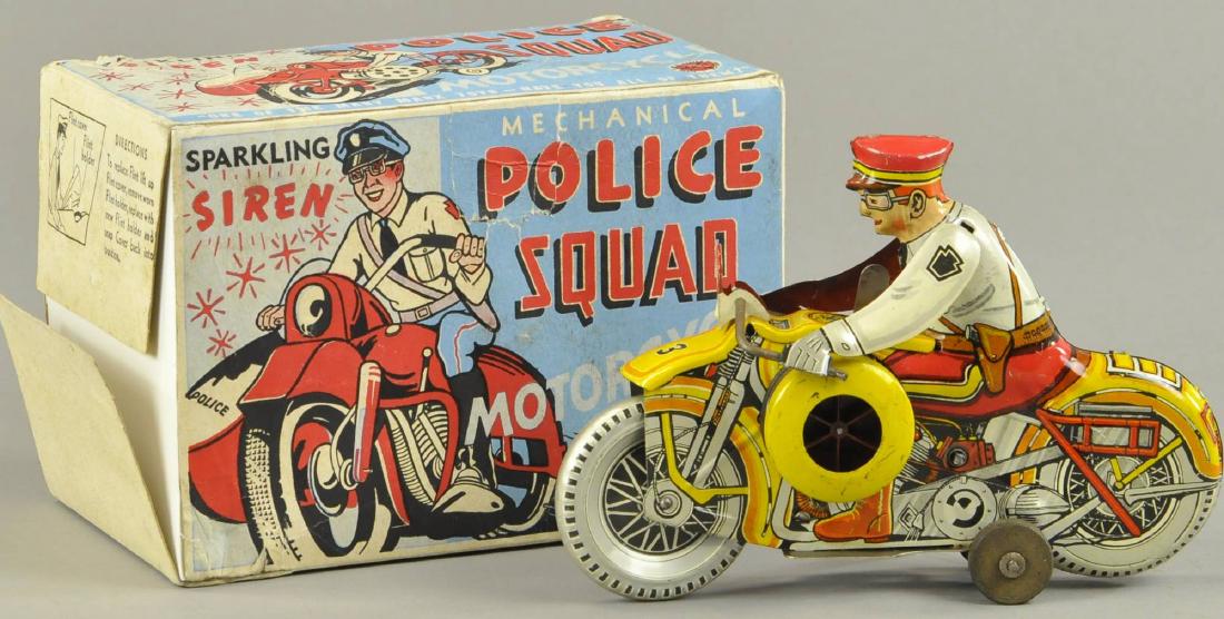 MARX POLICE SQUAD MOTORCYCLE (1 of 2)