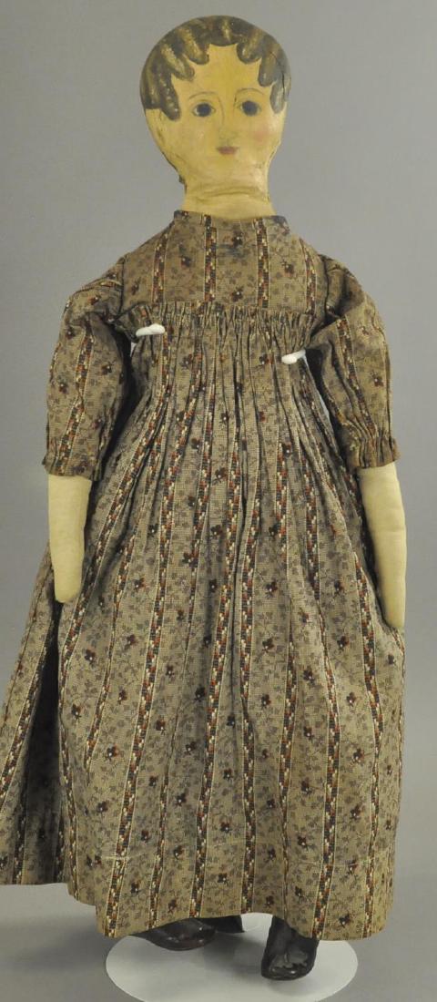 LARGE PAINTED CURLEY HAIRED RAG DOLL (1 of 3)