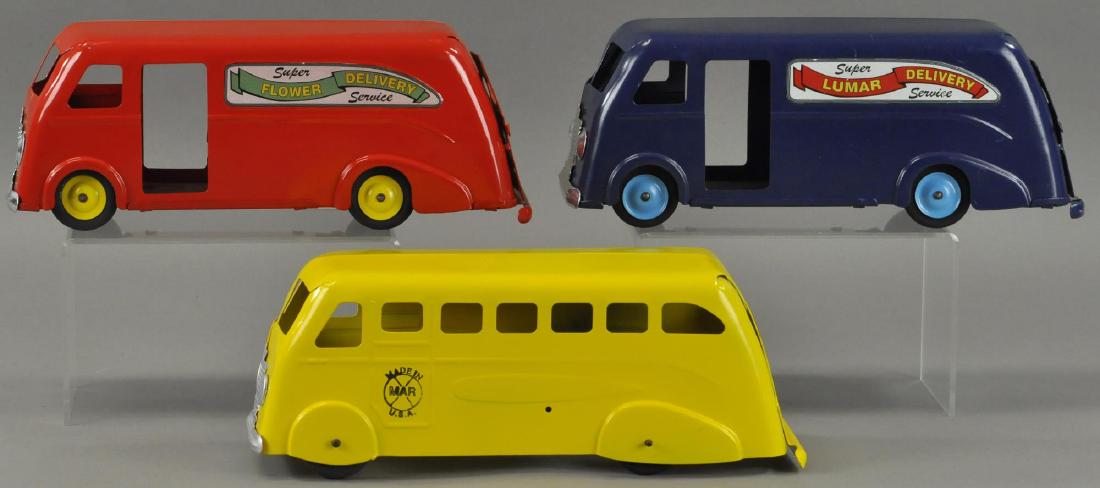 LOT OF 3 MARX DELIVERY TRUCKS (1 of 4)