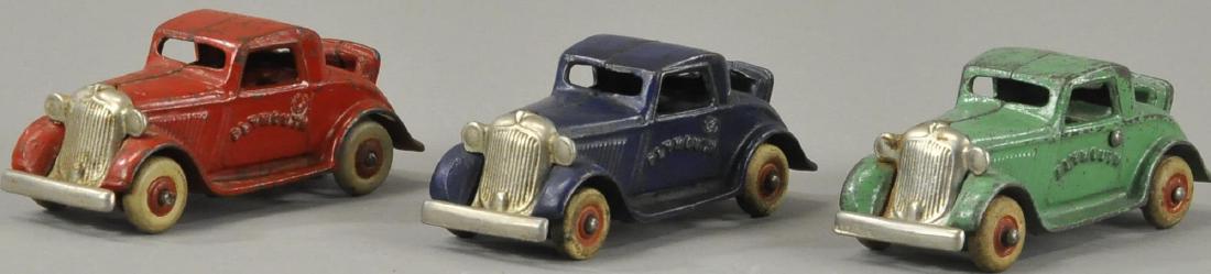 SET OF THREE PLYMOUTH COUPES RUMBLE SEATS (1 of 3)