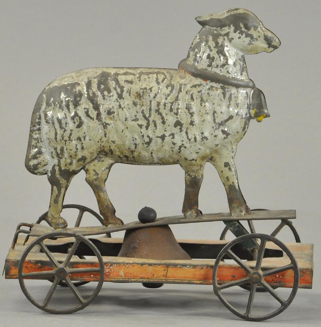 AMERICAN TIN LAMB BELL TOY (1 of 4)