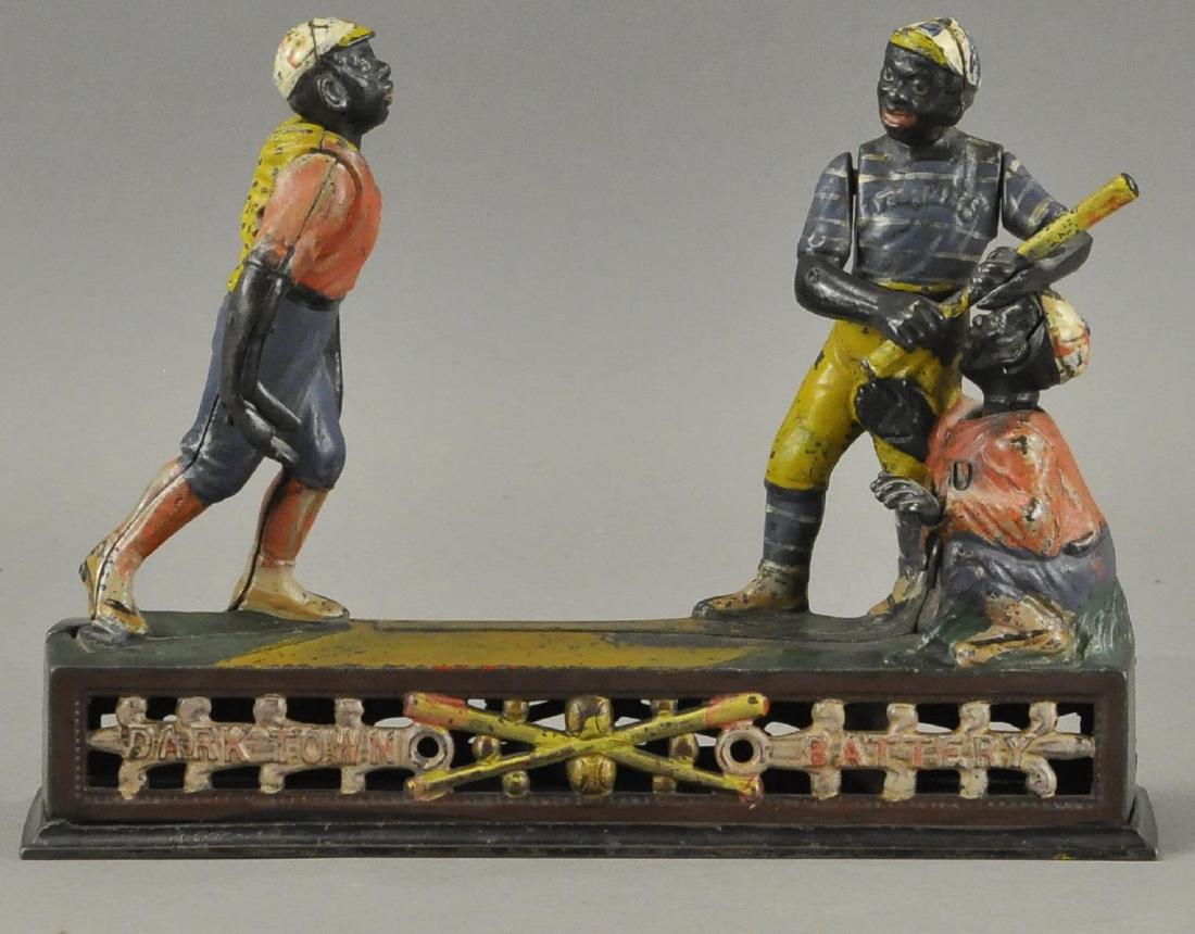 J&E STEVEN DARKTOWN BATTERY MECHANICAL BANK (1 of 4)