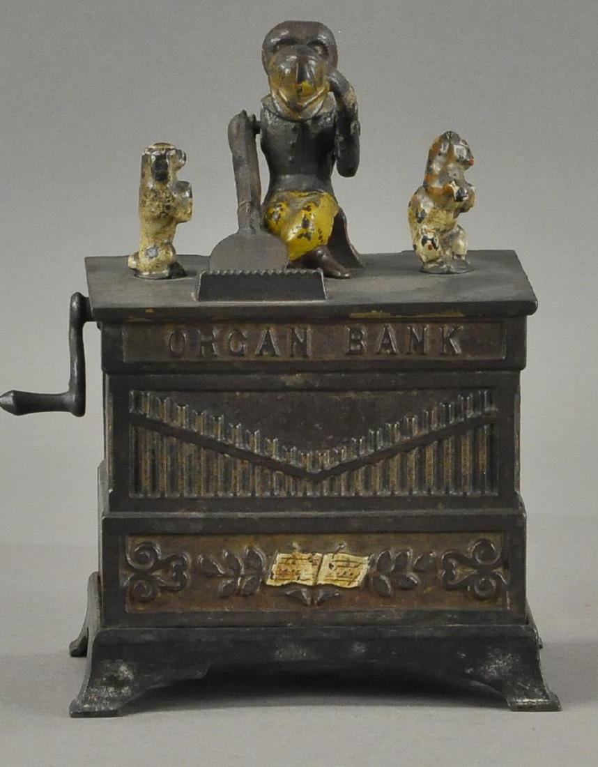 K&R ORGAN BANK, CAT AND DOG MECHANICAL BANK (1 of 4)