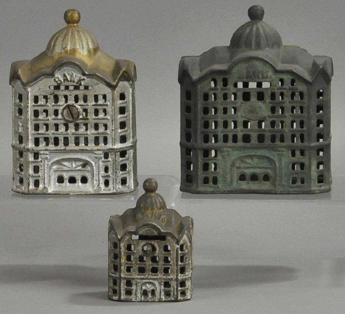 LOT OF THREE BUILDING STILL BANKS (1 of 4)