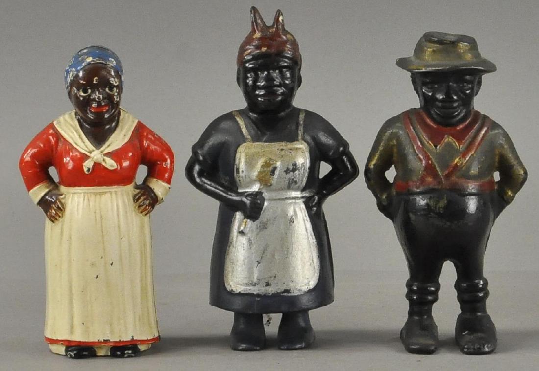 LOT OF THREE BLACK FIGURAL STILL BANKS (1 of 3)