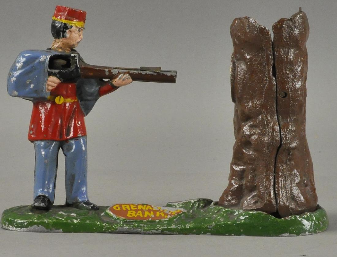 ENGLISH GRENADIER ALLUMINUM BANK (1 of 4)