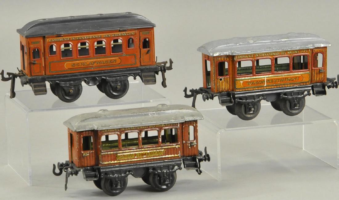 THREE BING PASSENGER CARS: Bertoia BASICS Online: THREE BING PASSENGER CARS O gauge Each 5" l.