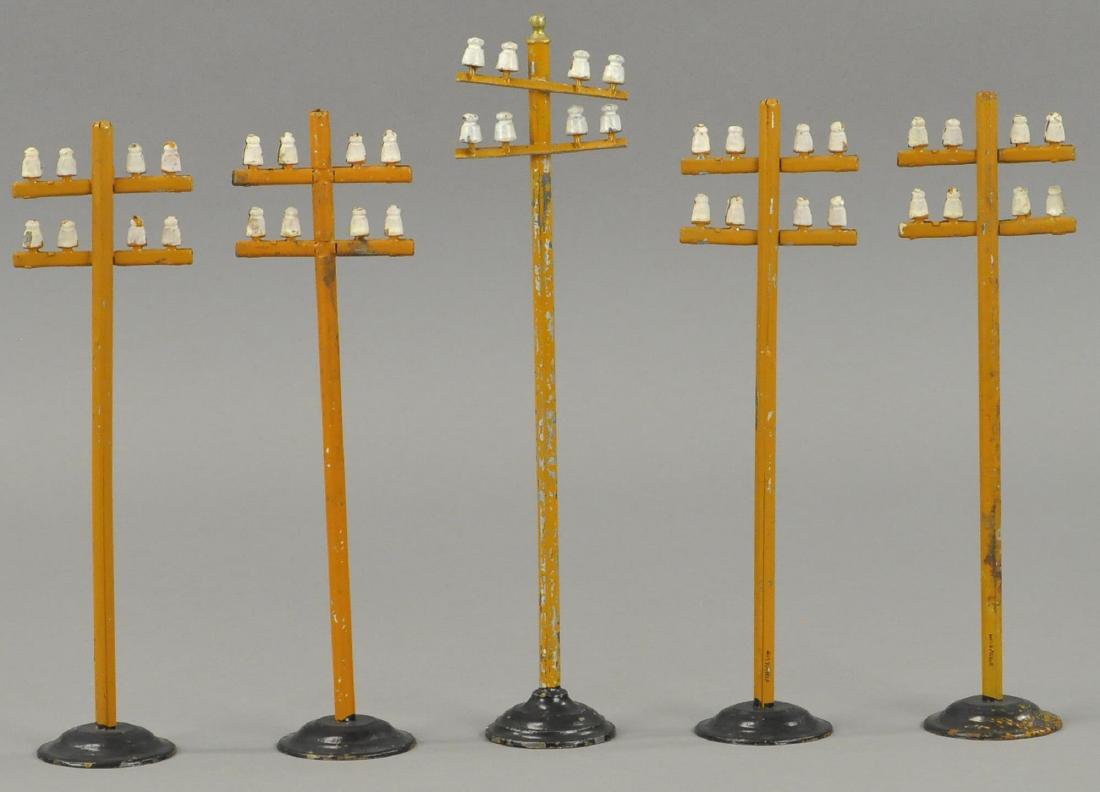 FIVE BING TELEGRAPH POLES (1 of 2)