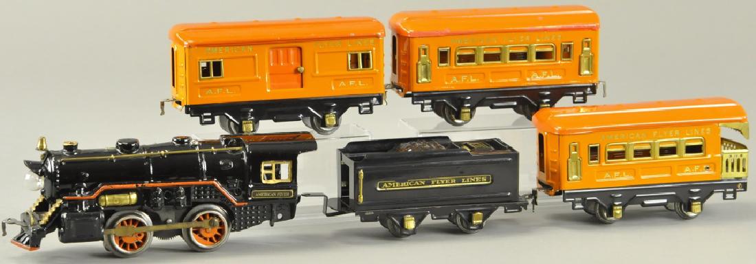 PRE-WAR LITHO AMERICAN FLYER LINES ORANGE (1 of 2)