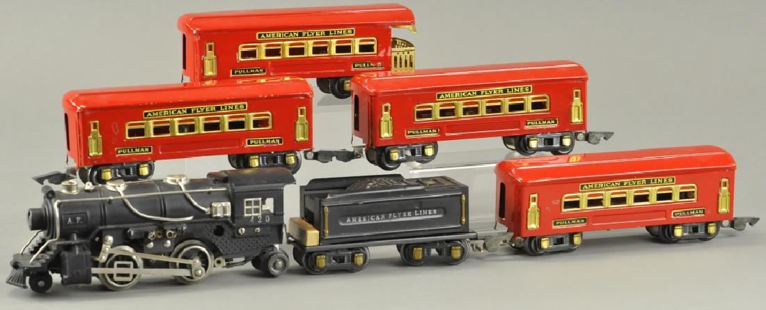 PRE-WAR LITHO AMERICAN FLYER LINES PASSENGER SET (1 of 2)