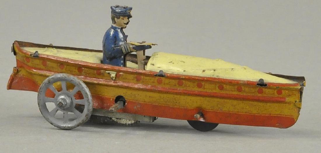 SPEED BOAT WITH DRIVER PENNY TOY: 113. Bertoia BASICS Online: SPEED BOAT WITH DRIVER PENNY TOY 4.5" l. All Original Condition..