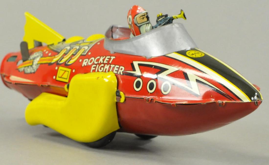 MARX ROCKET FIGHTER: 141. Bertoia BASICS Online: MARX ROCKET FIGHTER 12.5" l. Figure replaced.