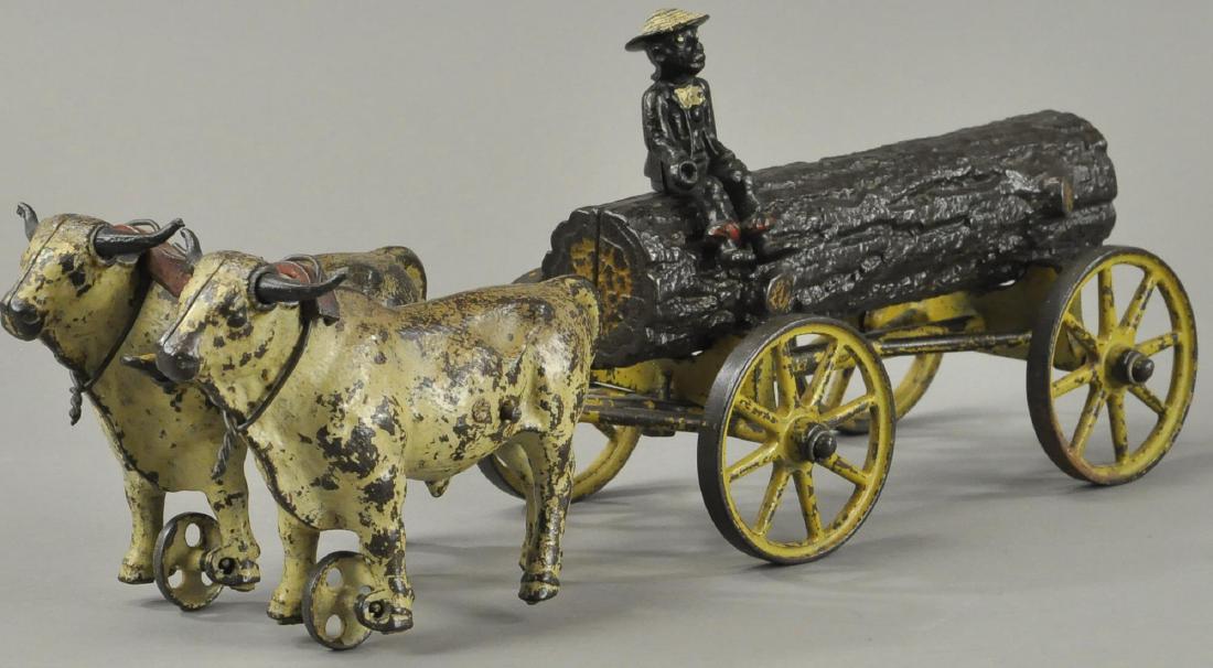 HUBLEY OXEN DRAWN LOG WAGON (1 of 3)