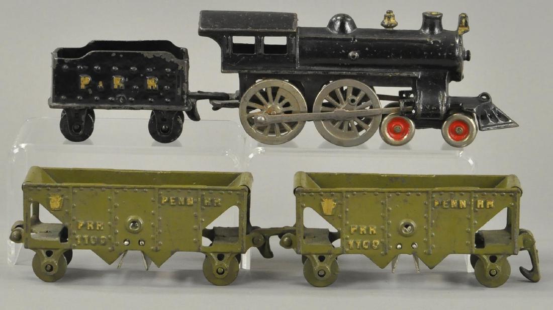 HUBLEY 440 PRR COAL TRAIN: 370. Bertoia BASICS Online: HUBLEY 440 PRR COAL TRAIN Loco 9" l. All Original Condition.