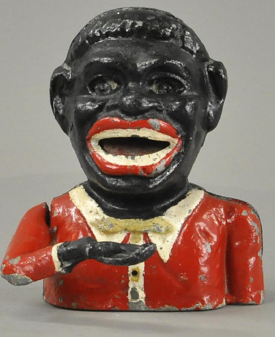 JOLLY N MECHANICAL BANK - ENGLISH: 478. Bertoia BASICS Online: JOLLY N MECHANICAL BANK - ENGLISH 6" h. All Original Condition.