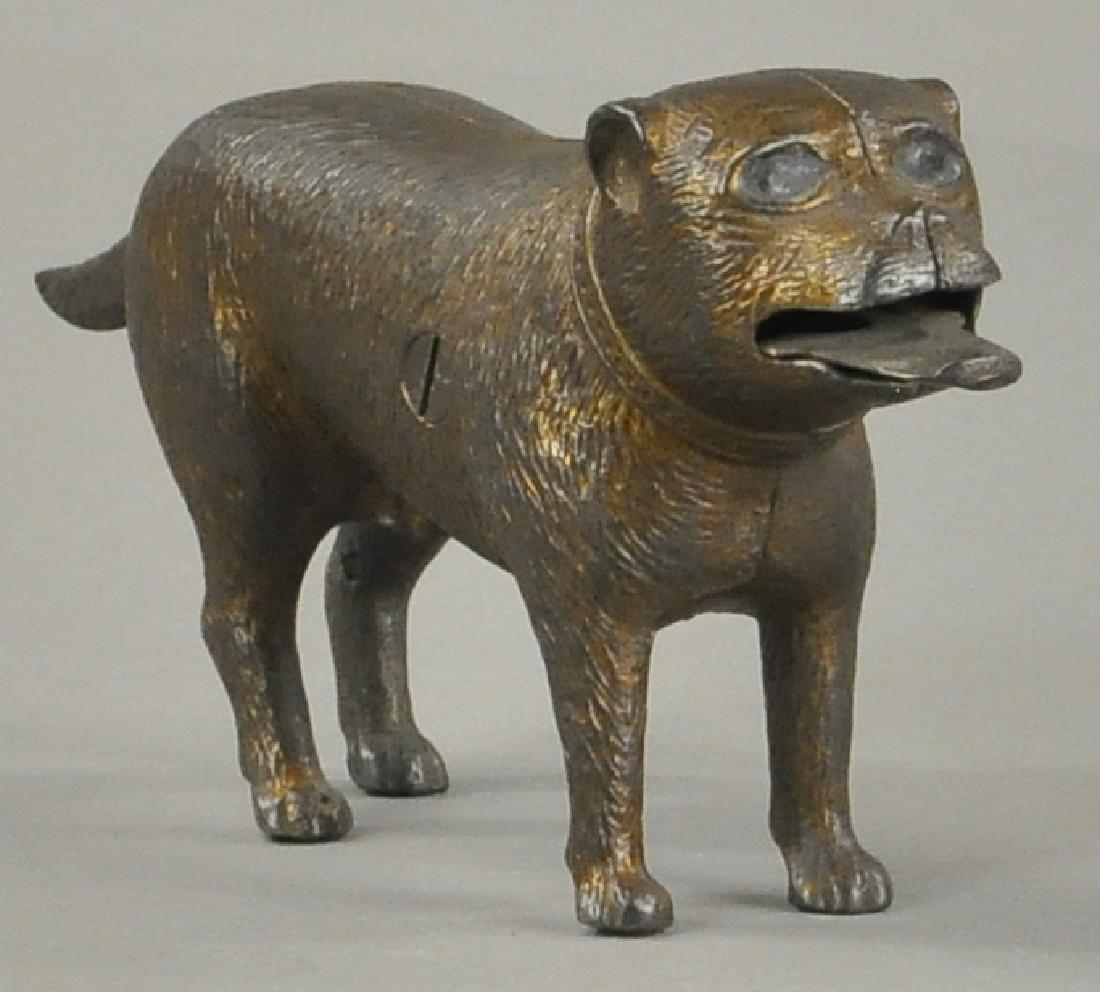 JUDD STANDING BULLDOG MECHANICAL BANK (1 of 3)