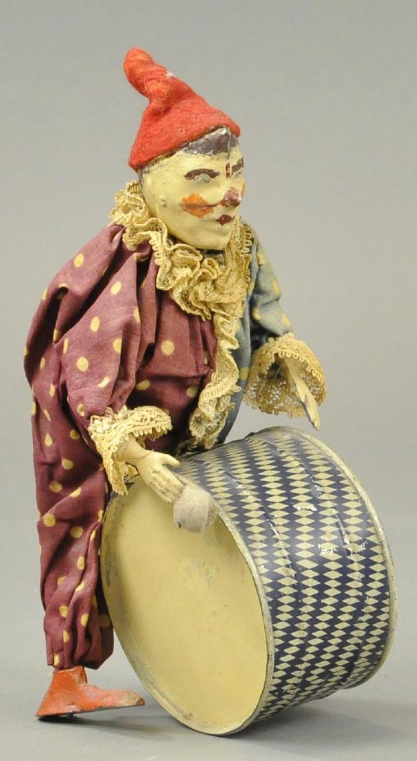GERMAN TIN CLOWN DRUMMER (1 of 3)