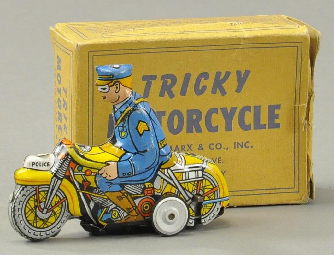 MARX TRICKY MOTORCYCLE W/ BOX (1 of 3)