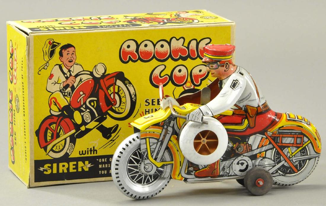 BOXED MARX ROOKIE COP MOTORCYCLE (1 of 3)